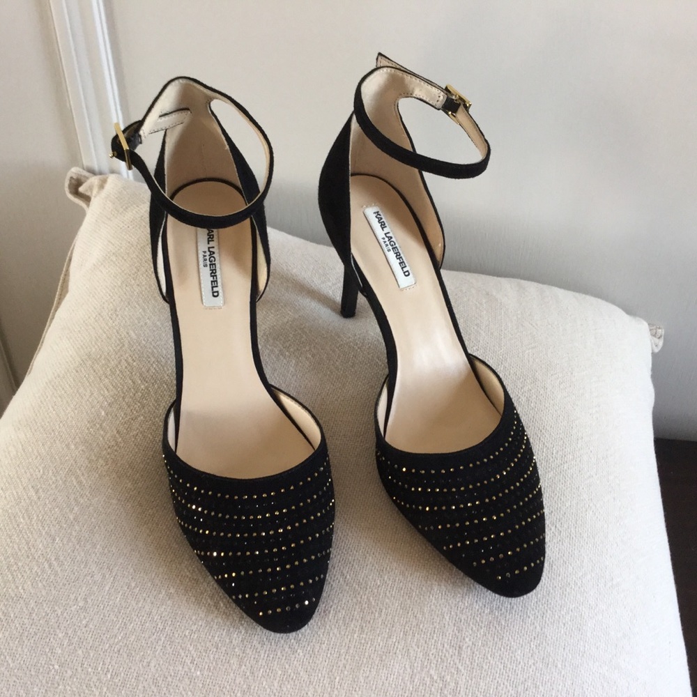 Karl Lagerfeld Strappy Heels Size 9.5 NWOT - Picture 6 of 8